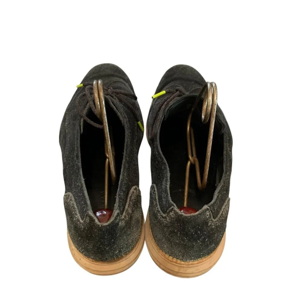 Cole‎ Haan Lunargrand Wingtip Black Suede Brogue Oxford Sneakers Men's 13